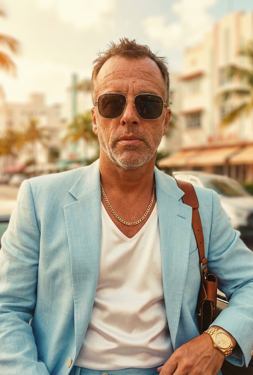 AI-generated: Miami Vice era